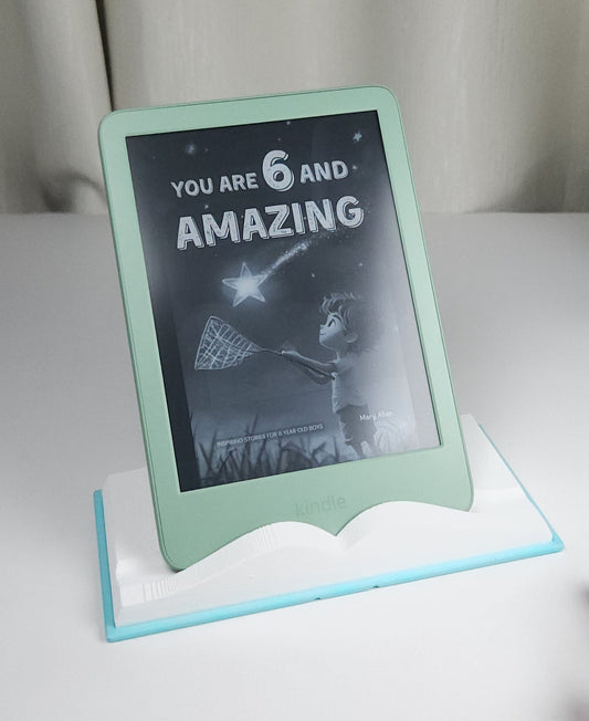 Open Book Kindle Stand | E-Reader Holder | Bookish Desk Decor | Reader Gift