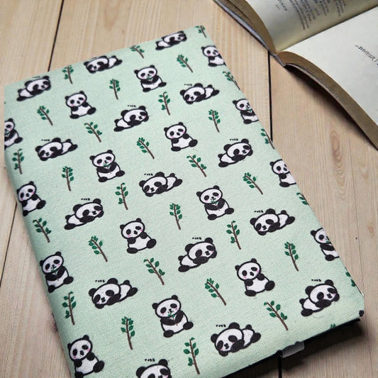 Panda Fabric Dust Jacket — Protect Your Books in Style